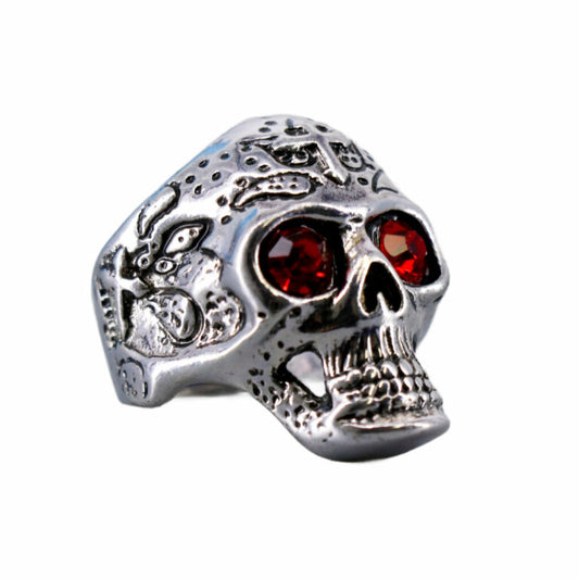 Ring, Skull Gems