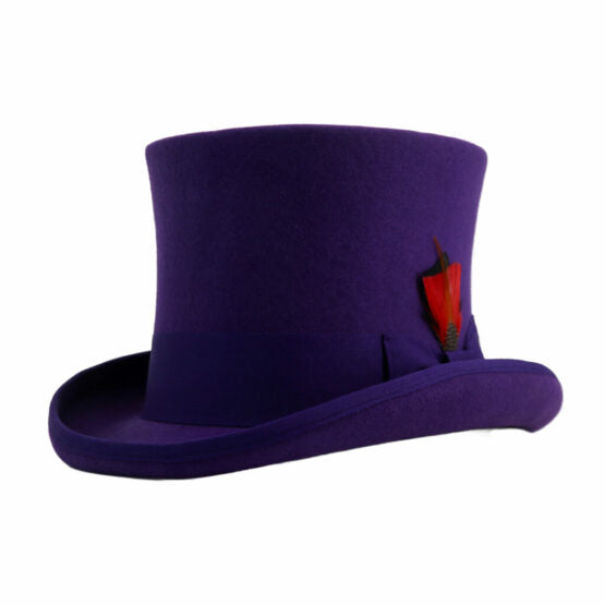 Top Hat, Wool Felt Purple