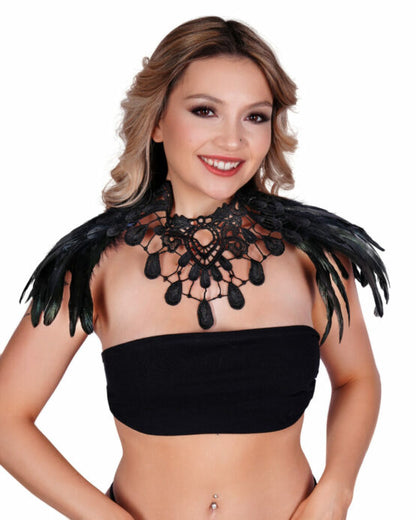 Shawl, Feather Lace Beads