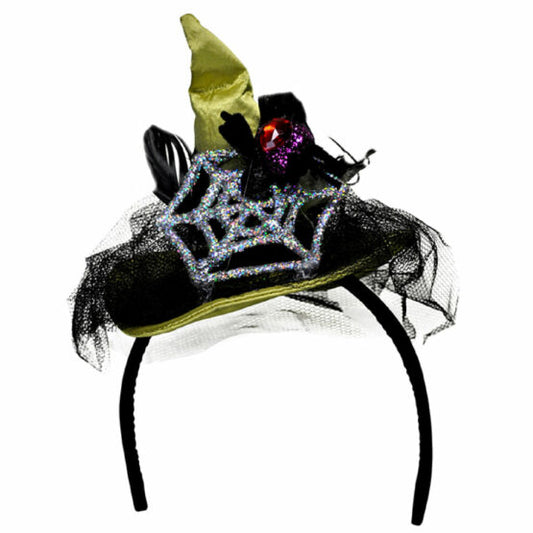 Headband Witch Hat, Halloween-green