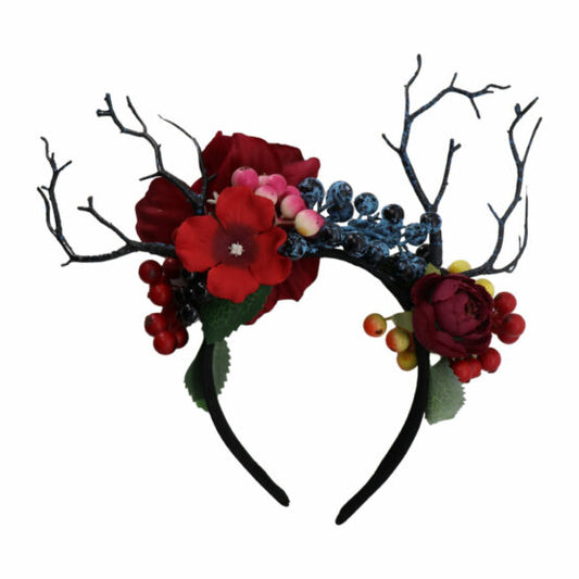 Antlers, Flower Branch-Blue Red : o/s