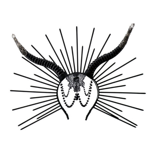 Headband, Horns Halo Black