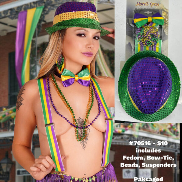 Mardi Gras Accessory Kit 4pcs