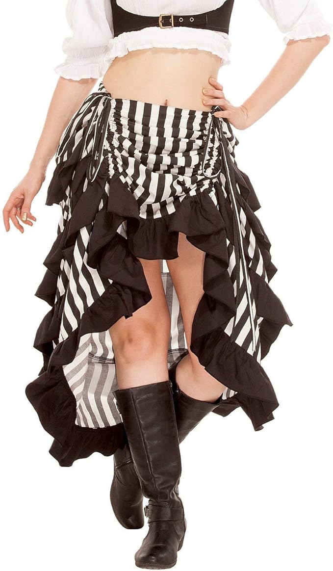 Skirt, Show Girl Striped-  : Large