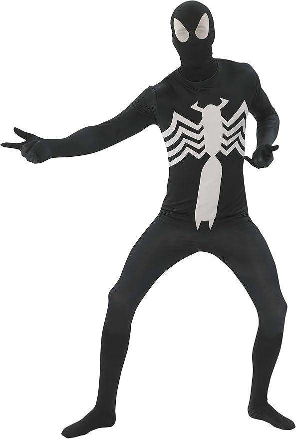 Black Spider-Man, 2nd Skin-Black White : Medium