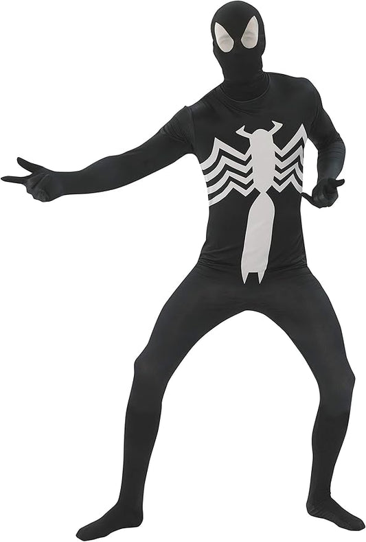 Black Spider-Man, 2nd Skin-Black White : X-Large