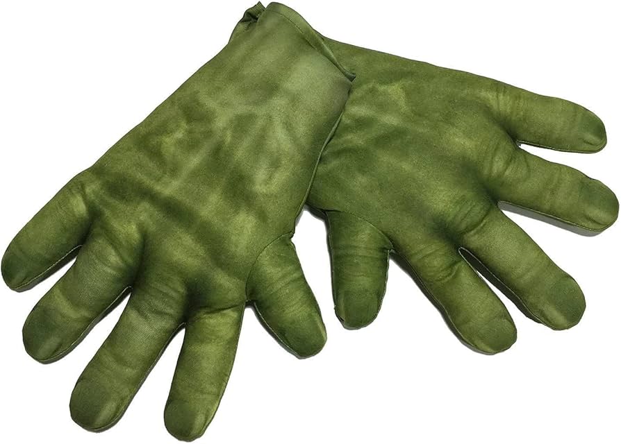 Gloves, Hulk-Green : child