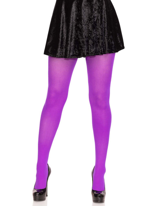 Tights, Nylon Opaque Purple