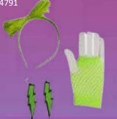 Glam Rock 80's 4pcs, Neon Green