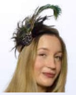 Headband, Flapper Peacock