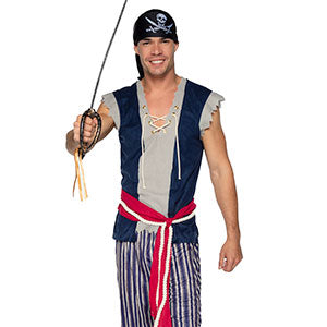 Plank Walking Pirate-Blue/Red/Gry : S/M