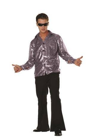 Shirt, 70's Disco Inferno Silver