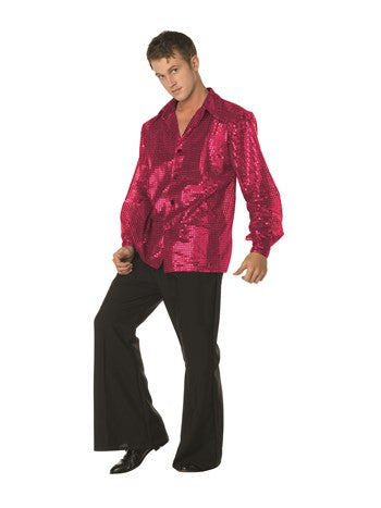 Shirt, 70's Disco Inferno Red