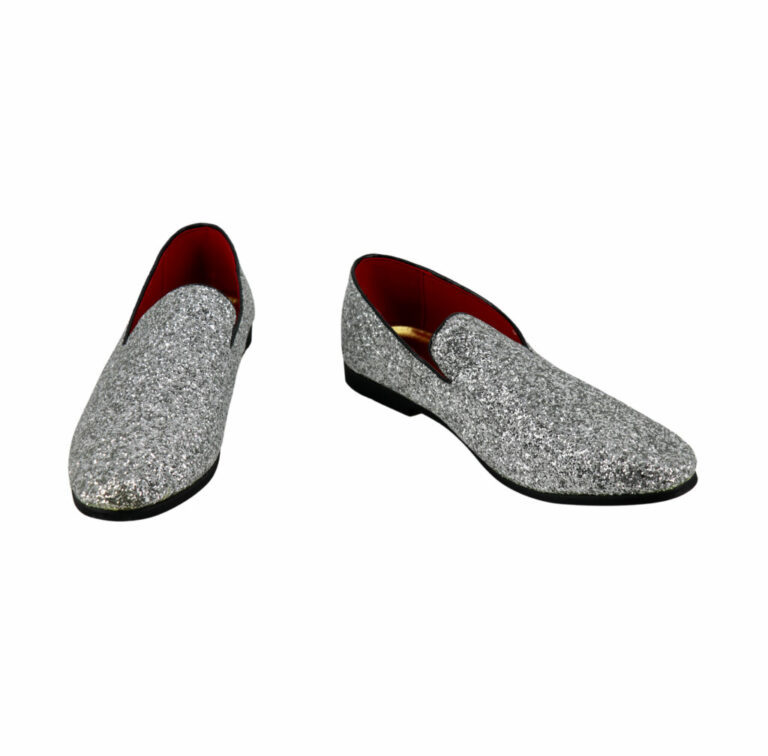 Shoes, Glitter Slides Silver