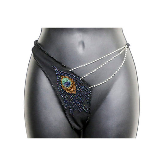 Beaded Peacock Panties-O/S