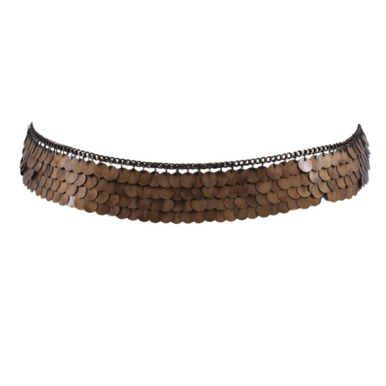 Belt, Round Scalemaile Coins Copper