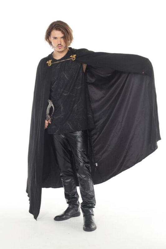 Cape, Medieval Black Velvet