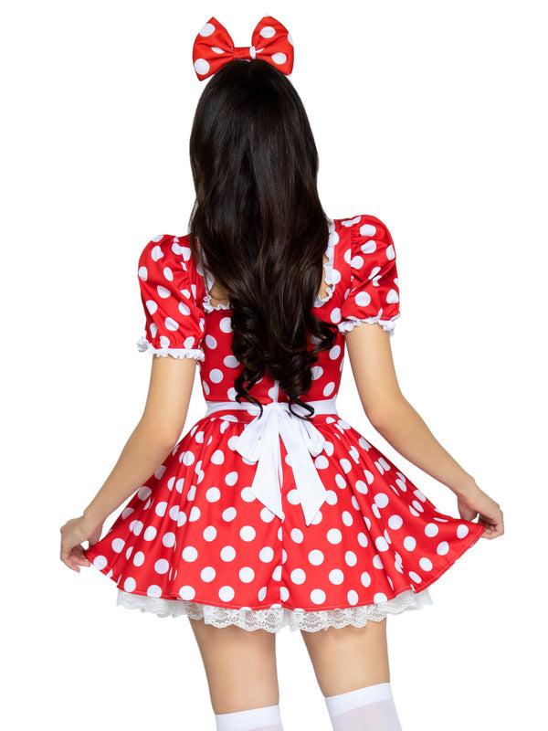 Dress, Polka Dot & Bow