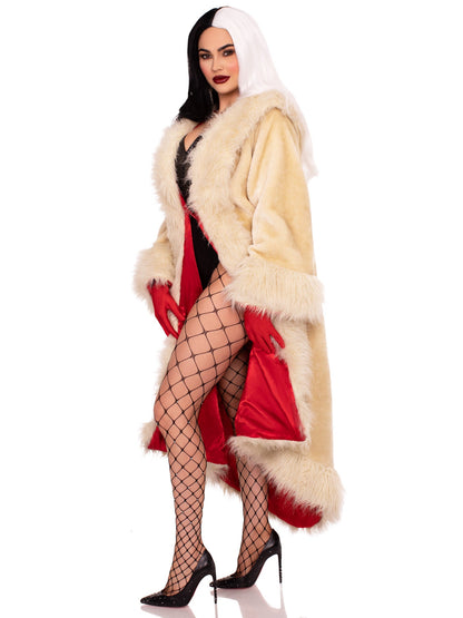 Coat, Villainess Faux Fur
