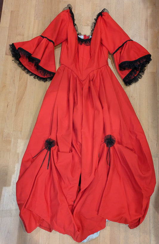 1860s Southern Belle RED S