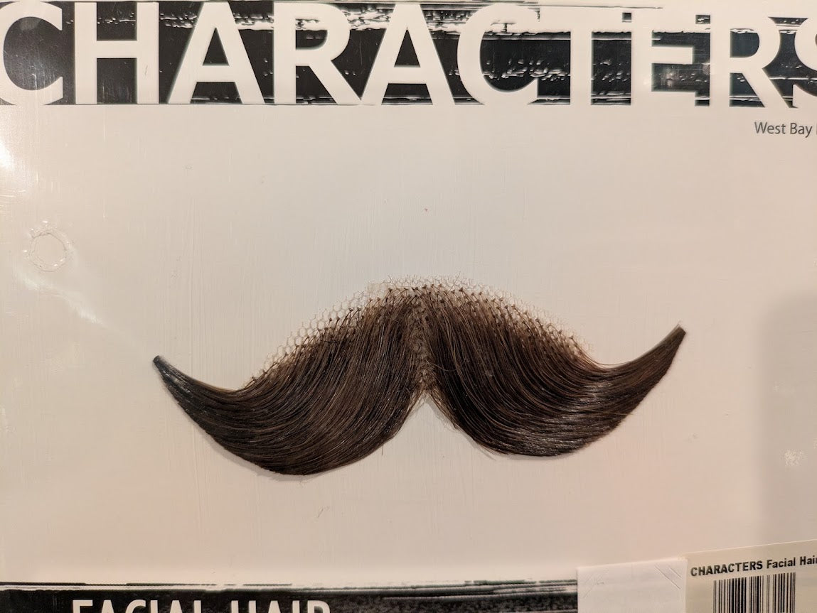 Handlebar Mustache; Brown