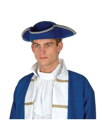 Hat, Blue Tricorn