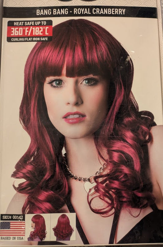 Wig, Bang Bang - Royal Cranberry