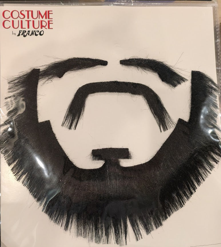 Beard, Moustache & Eyebrows Black