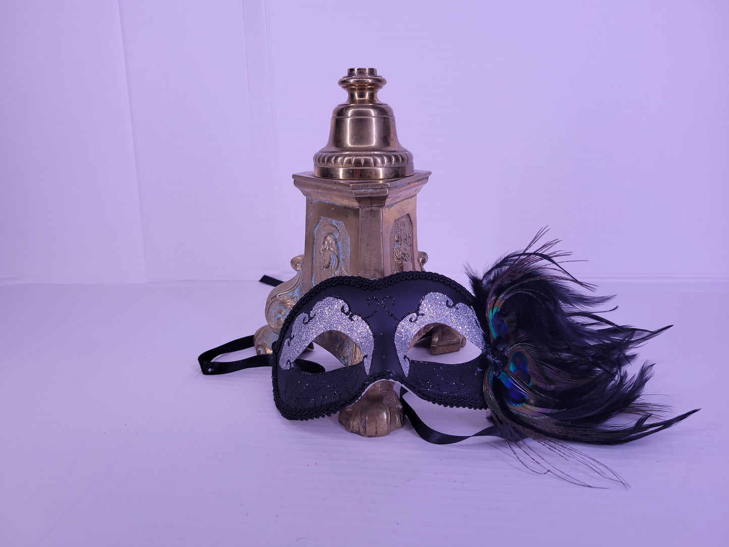 Raven Black Eye Mask Feathers-blk/asst