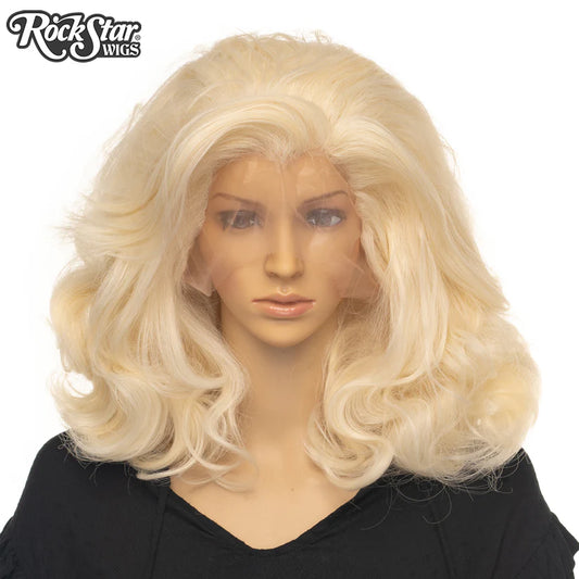 Wig, Long Bombshell (Lace Front) - Platinum Blonde