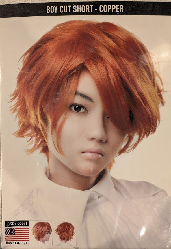 Wig, Boy Cut Short - Copper