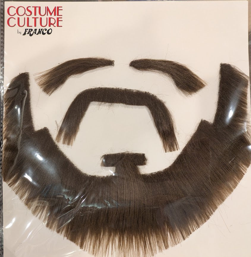 Beard, Moustache & Eyebrows Brown