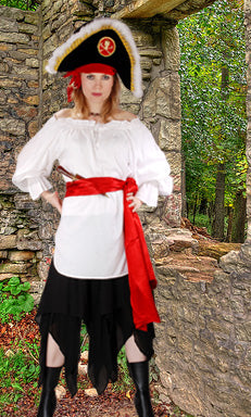 Blouse, McGreedy Pirate White