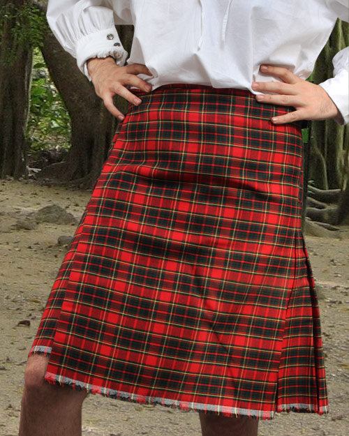 Scotland, Union Kilt-Red Plaid : Extra Large