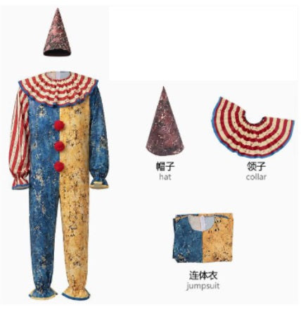 Onesie, Scary Clown 3pcs