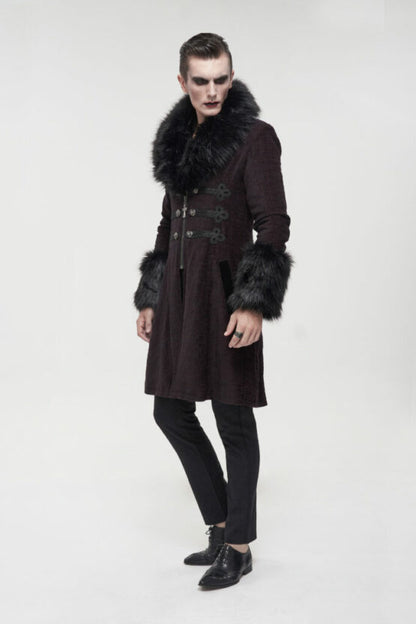 Coat, Gothic Fur Frock