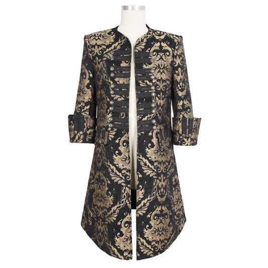 Coat, Frock Military Black & Gold