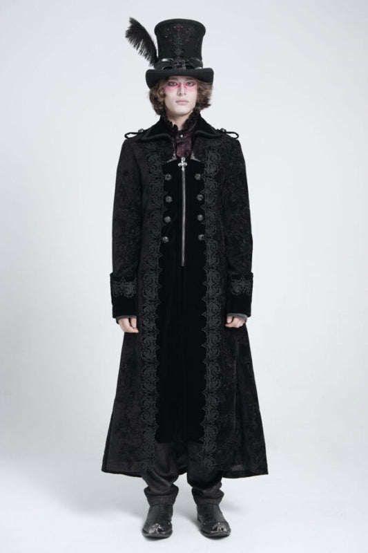 Long Coat, Gothic Velvet Duster