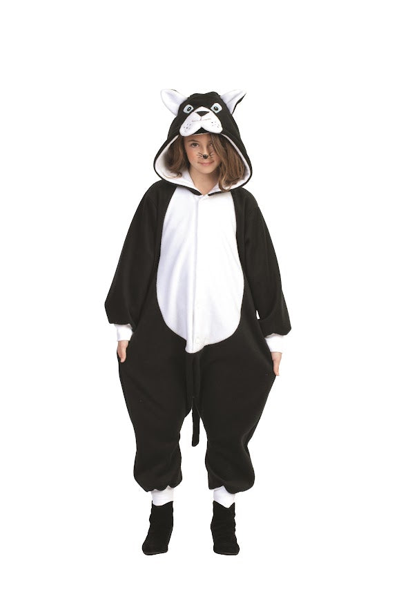 Funsies, Cat-Black/White : Child LRG