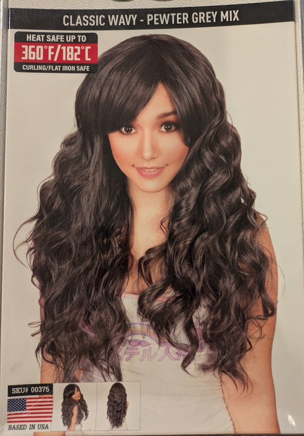 Wig, Classic Wavy - Pewter Grey Mix