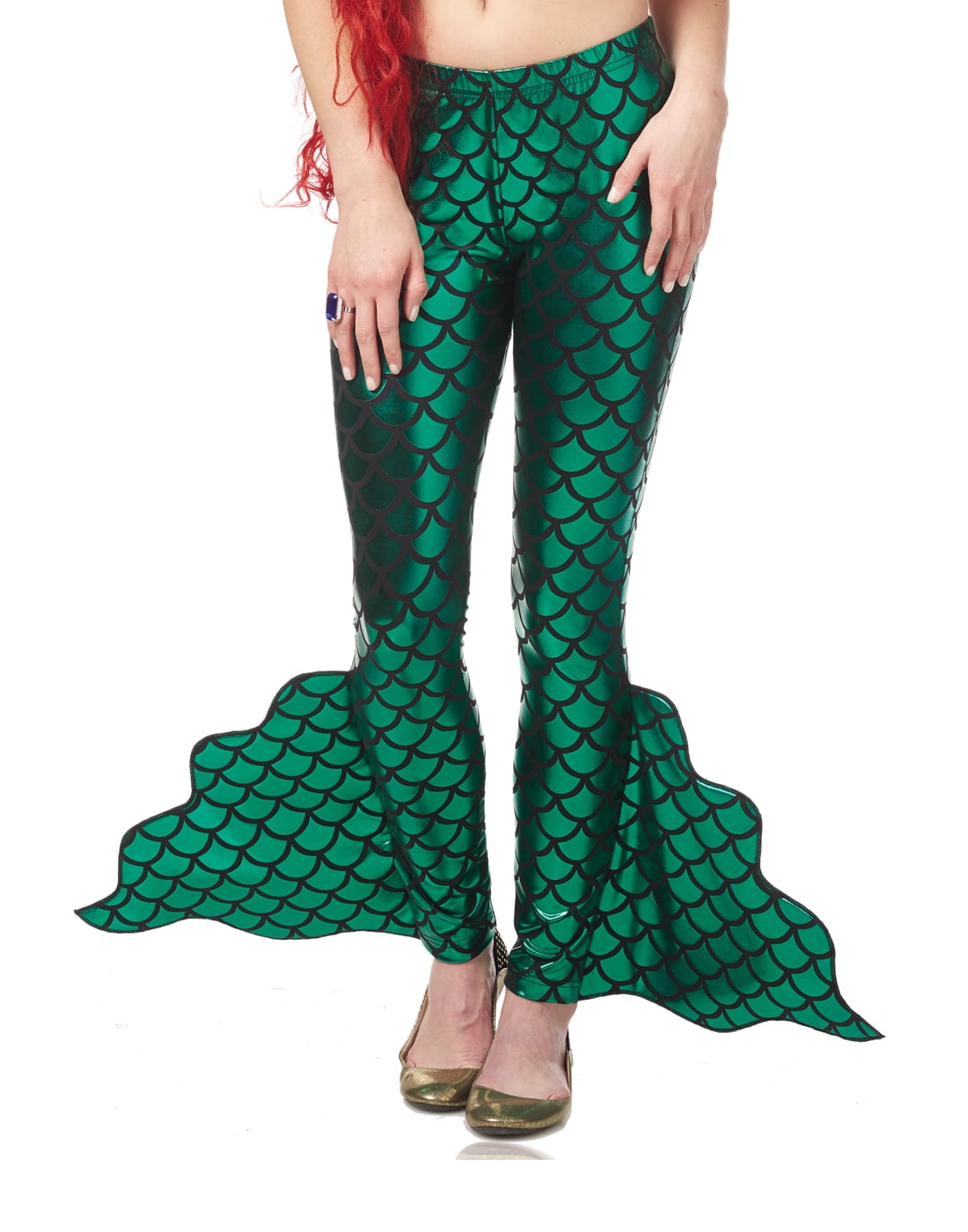 Leggings, Mermaid Fin Green