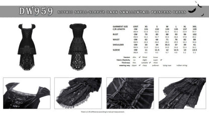 Dress, Black Velvet Swallowtail