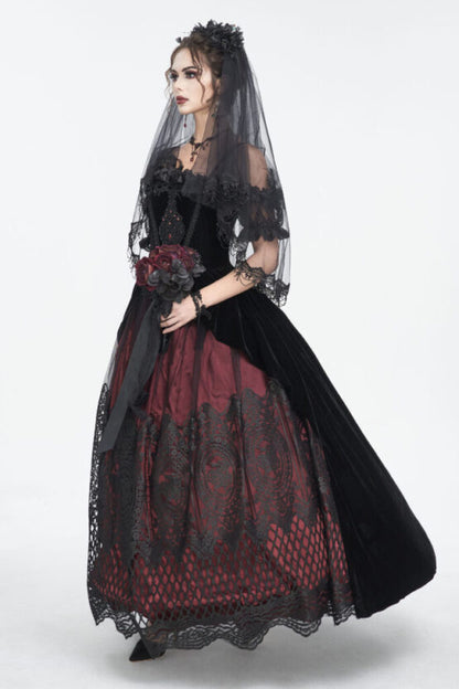 Dress, Off Shoulder Gothic Lace