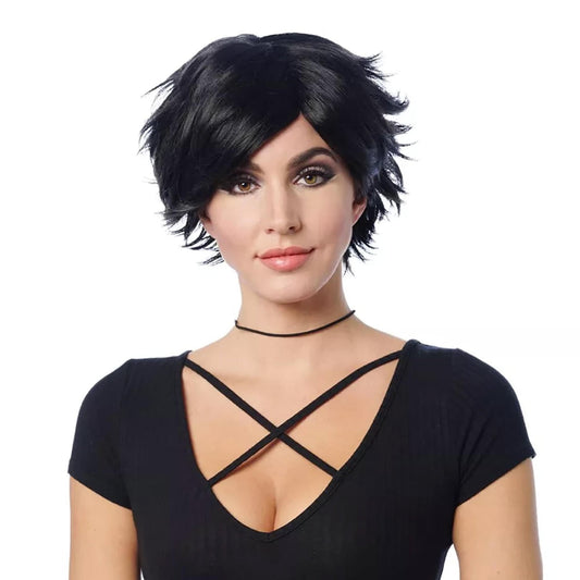 Wig, Cosplay Pixie Black