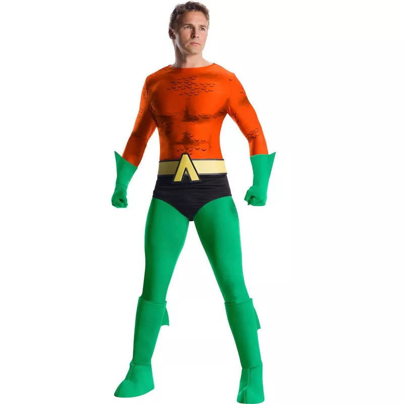 Aquaman Adult Costume-Green/Gold : large 42-44