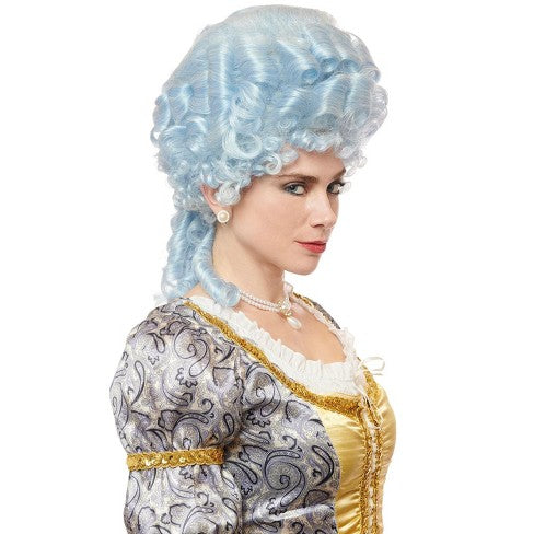 Wig, 18th c. Empress Marie Powder Blue