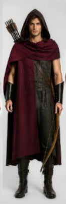 Tabard, Hooded Medieval Red