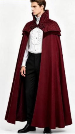 Cape, Vampire Jacquard Red