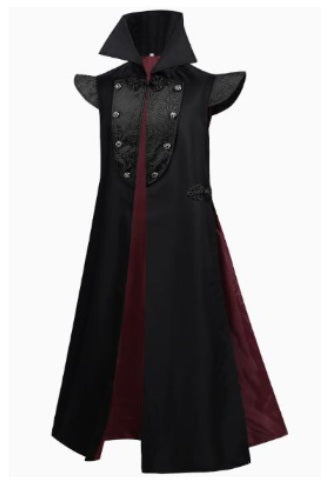 Vest, Vampire Fantasy Black