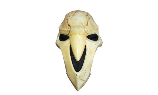 Mask, Skull Helmet-Moss / Bone